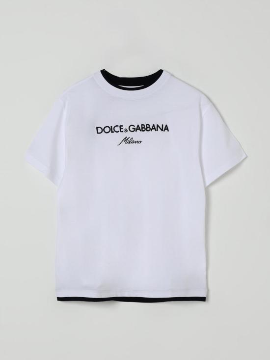 25FW [키즈] 돌체앤가바나 티셔츠 L4JTIYG7PEJ W0800 White
