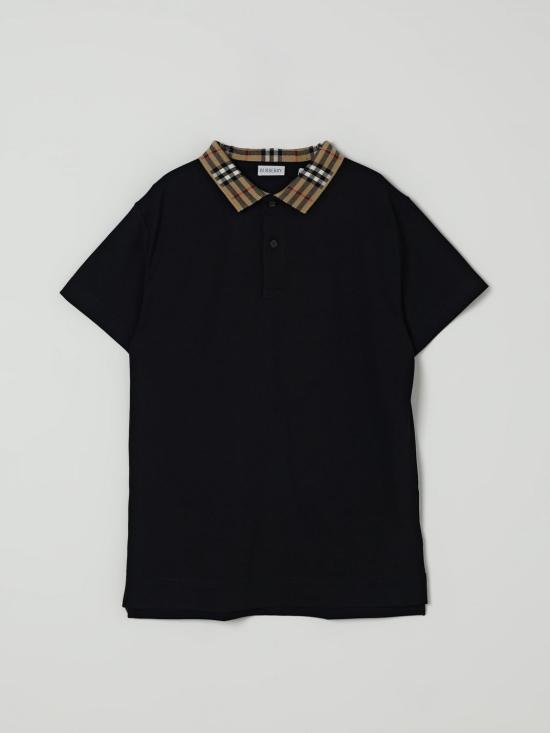 25FW [키즈] 버버리 폴로 셔츠 8105570 Black