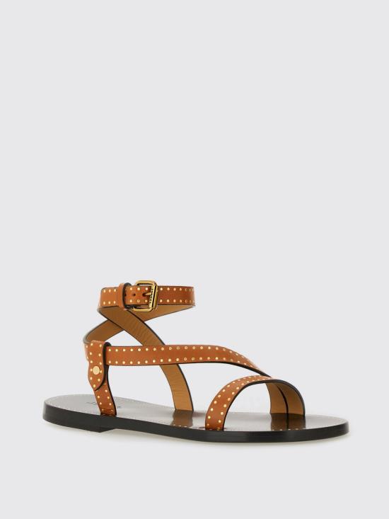 25SS 이자벨마랑 조피 레더 플랫 샌들 SD0228FAC1B05S 50HA Brown - ISABEL MARANT