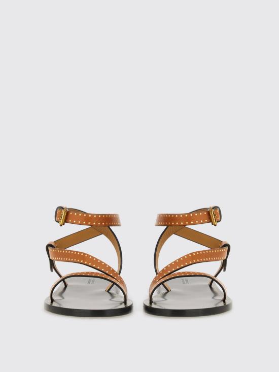 25SS 이자벨마랑 조피 레더 플랫 샌들 SD0228FAC1B05S 50HA Brown - ISABEL MARANT