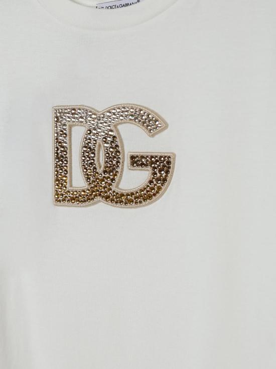 25FW [키즈] 돌체앤가바나 티셔츠 L5JTNLG7PHN W0111 White - DOLCE & GABBANA