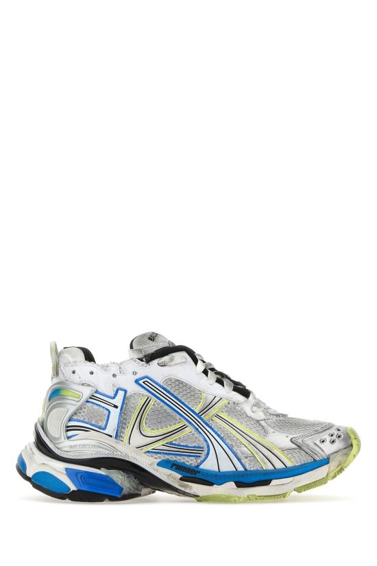 25FW 발렌시아가 스니커즈 772774W3RMU 9074 WHITEYELLOWBLUE