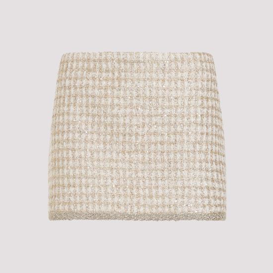  미우미우 숏 스커트 MG2135SOOO1377 F0C58 AVORIOORO