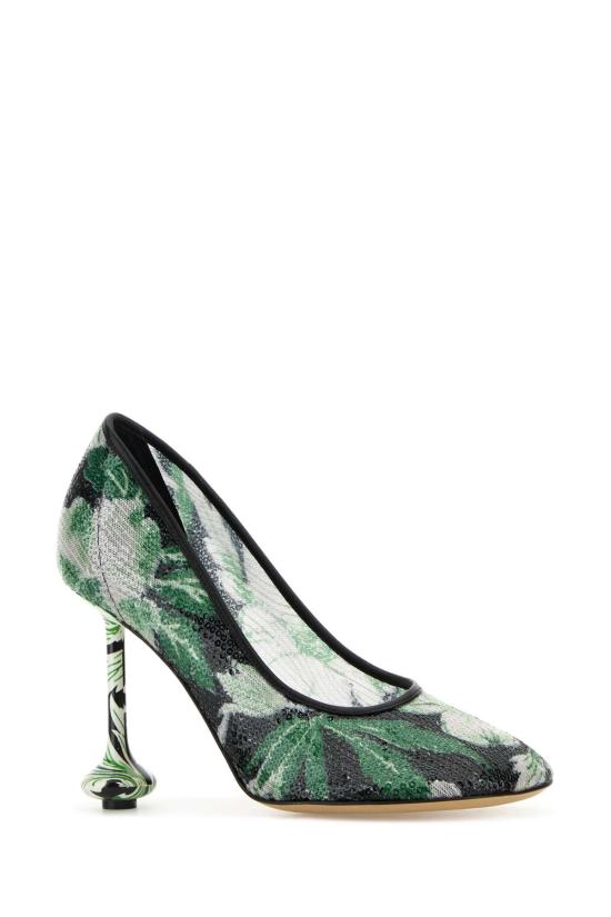 25SS 로에베 힐/펌프스 LLSTS01X19 BLAHIBGRE Floral - LOEWE