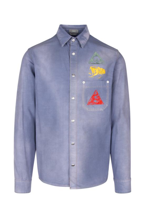  크리스챤디올 데님 셔츠 013D580E324X 589 BLUE