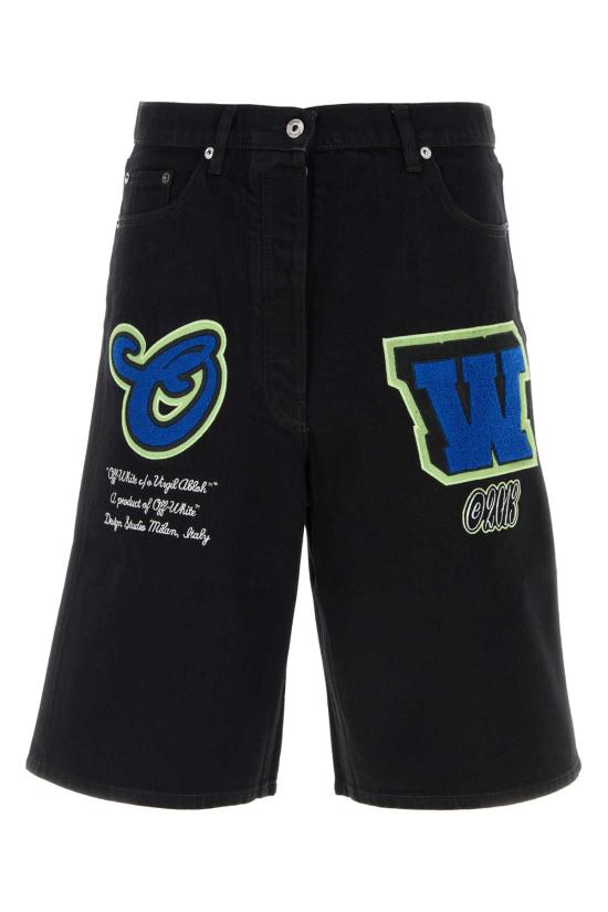  오프화이트 숏팬츠 OMYC014S23DEN003 1069 Black