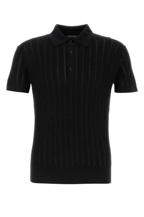 25FW 톰포드 폴로 티셔츠 KPS029YMC035 LB999 Black