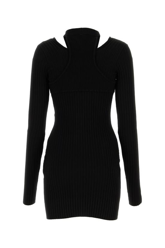  안드레아 아다모 숏 원피스 ADFW23DR11770473 0473 Black - ANDREA ADAMO