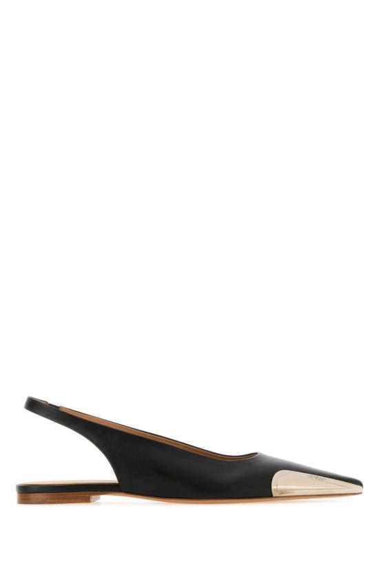  오프화이트 플랫 슈즈 OWIQ004S24LEA001 1072 Black