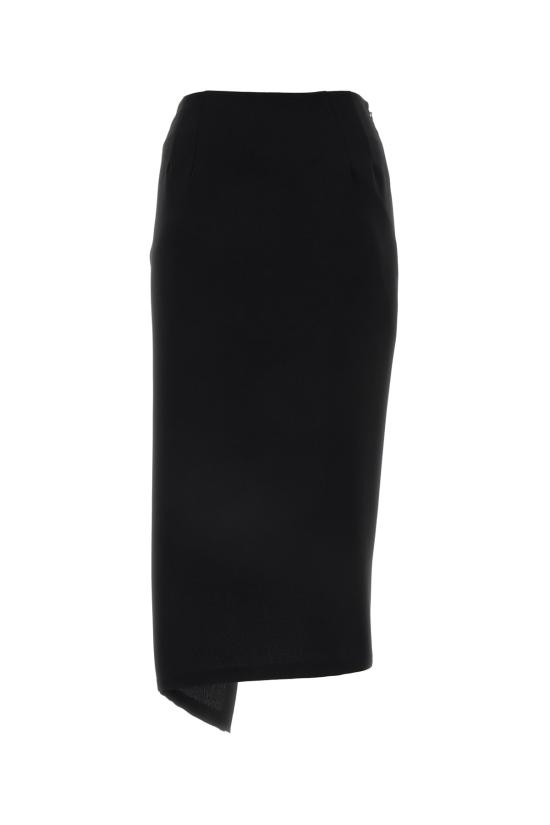  드리스 반 노튼 미디 스커트 2410108008214 900 BLACK - DRIES VAN NOTEN