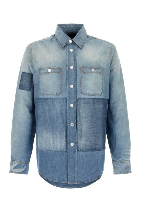 25SS 지방시 데님 셔츠 BM613T5YCL 452 Light Blue