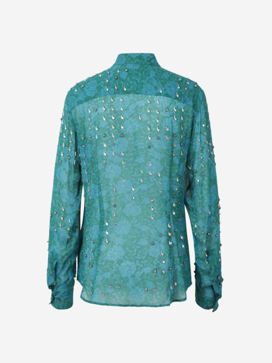 25SS 드리스 반 노튼 블라우스 2510107631011 503 TURQUOISE - DRIES VAN NOTEN