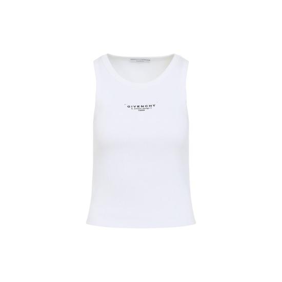 25FW 지방시 민소매 티셔츠 BW70FPP75N 100 WHITE