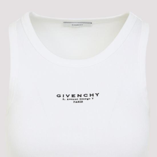 25FW 지방시 민소매 티셔츠 BW70FPP75N 100 WHITE - GIVENCHY