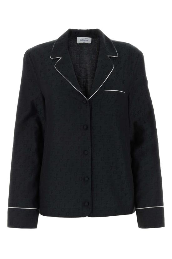  오프화이트 셔츠 OWGE016F23FAB002 1010 Printed