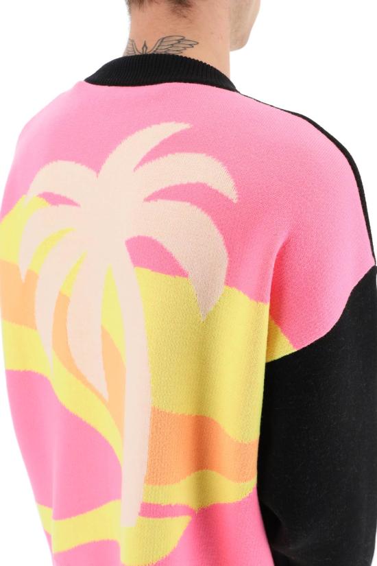  팜앤젤스 긴팔 티셔츠 PMHE007S23KNI001 1084 Multicolor - PALM ANGELS