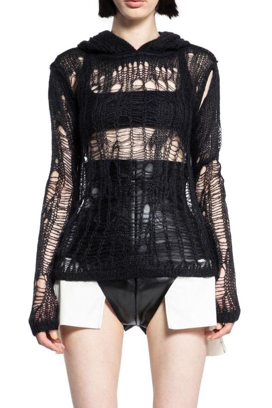 24FW 릭 오웬스 터틀넥 RP02D3600 KNETMH09 Black - RICK OWENS