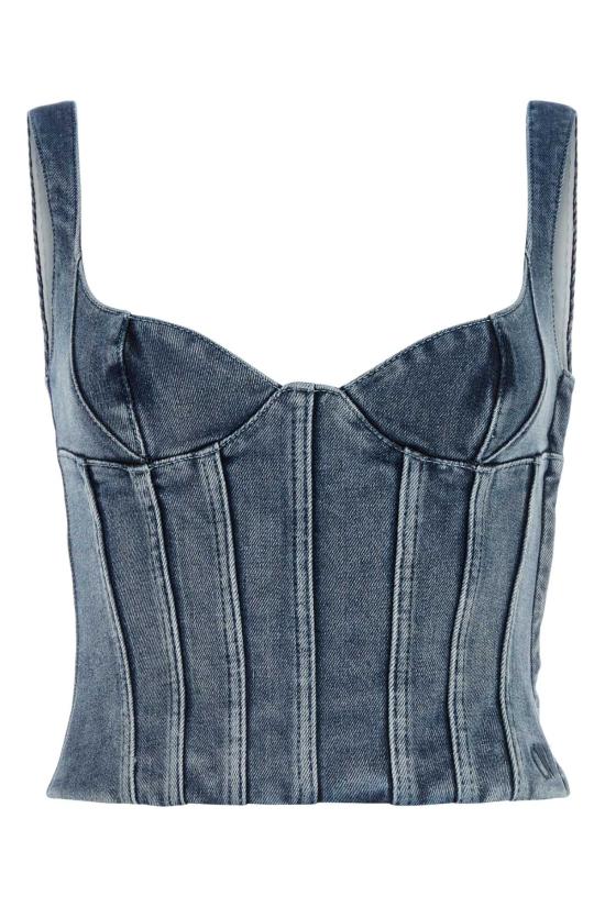  오프화이트 가디건 OWYP007S24DEN001 4000 Blue