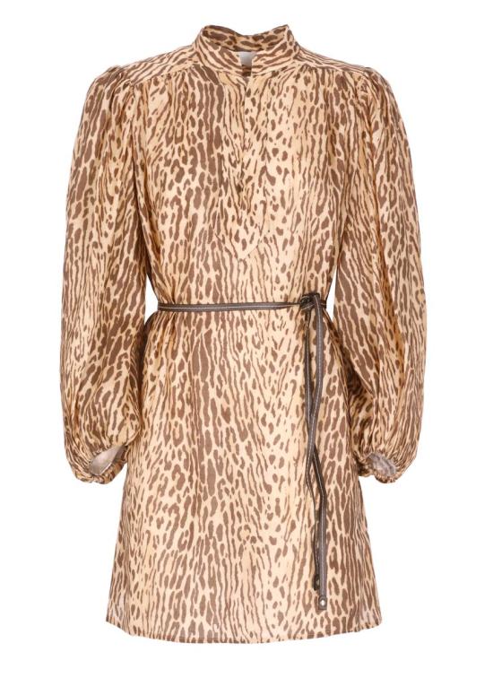 25FW 짐머만 숏 원피스 4593DSS255TNLP BROWN