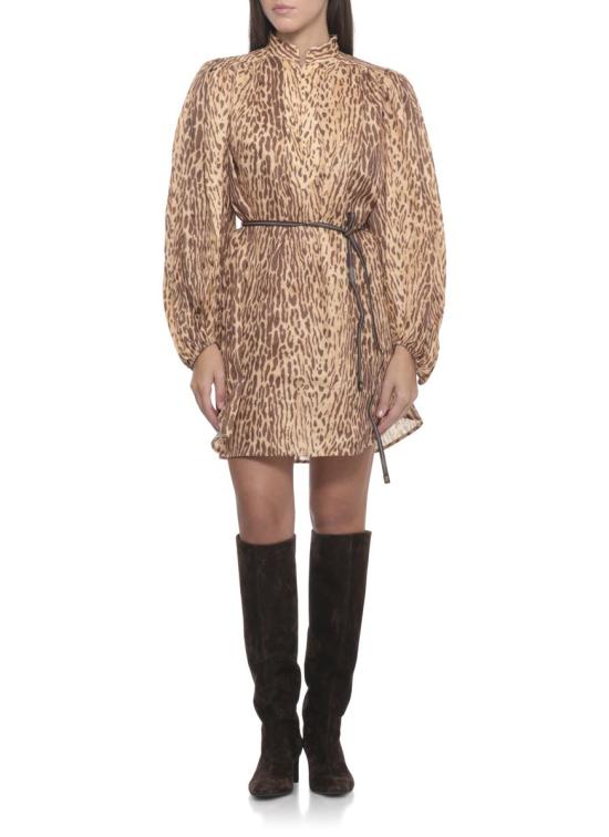 25FW 짐머만 숏 원피스 4593DSS255TNLP BROWN - ZIMMERMANN