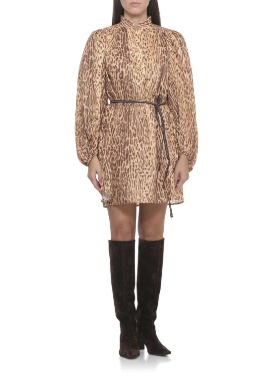 25FW 짐머만 숏 원피스 4593DSS255TNLP BROWN - ZIMMERMANN