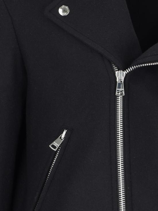 24FW 발망 바이커 자켓 DH1TD512WC680PA Black - BALMAIN