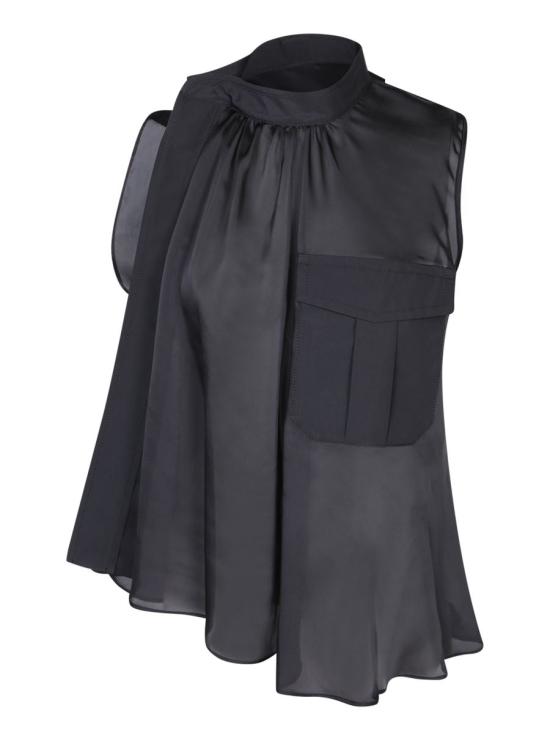  사카이 블라우스 24 07225 001 Black