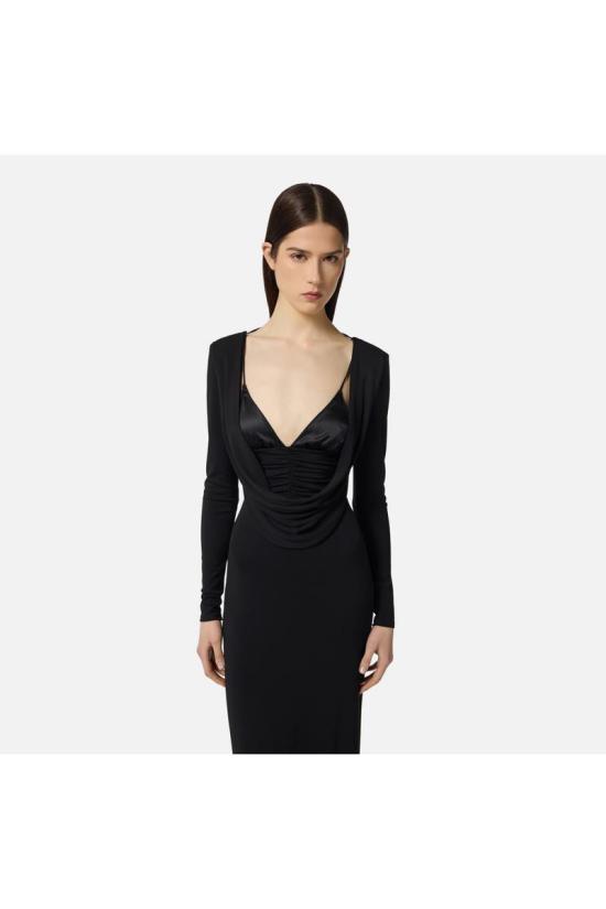 25FW 엘리자베타프랜치 롱 원피스 ABR0356E2110 Black - ELISABETTA FRANCHI