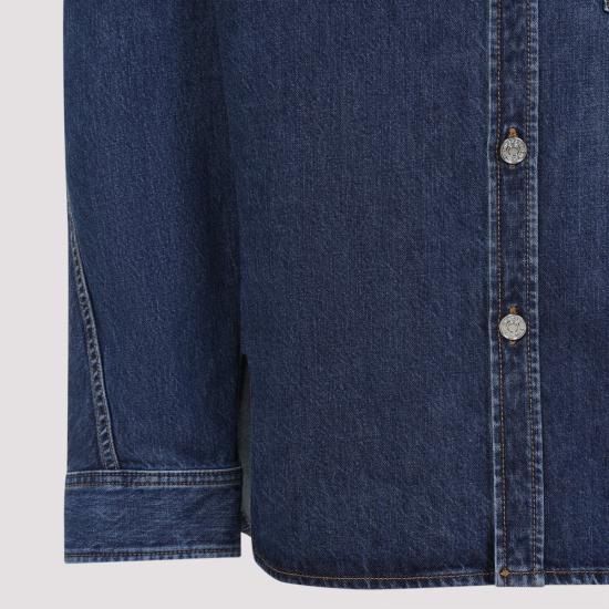 25FW 지방시 데님 셔츠 BM615W516L 401 BLUE - GIVENCHY