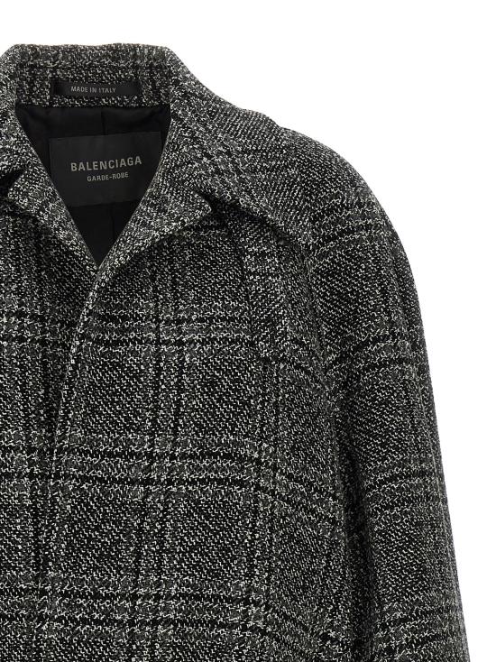 25FW 발렌시아가 코트 838934TSU201269 Black - BALENCIAGA