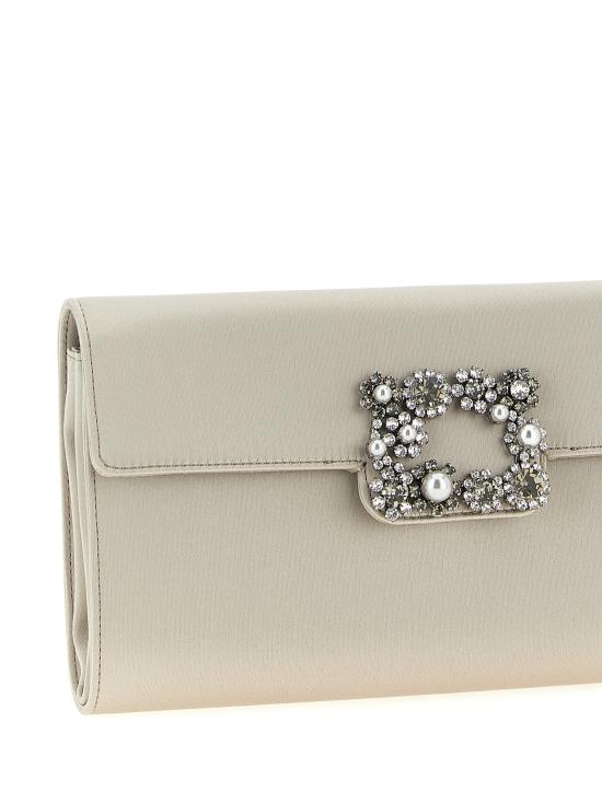 25FW 로저비비에 클러치/파우치 RBWAMFD0206RS0B007 Gray - ROGER VIVIER