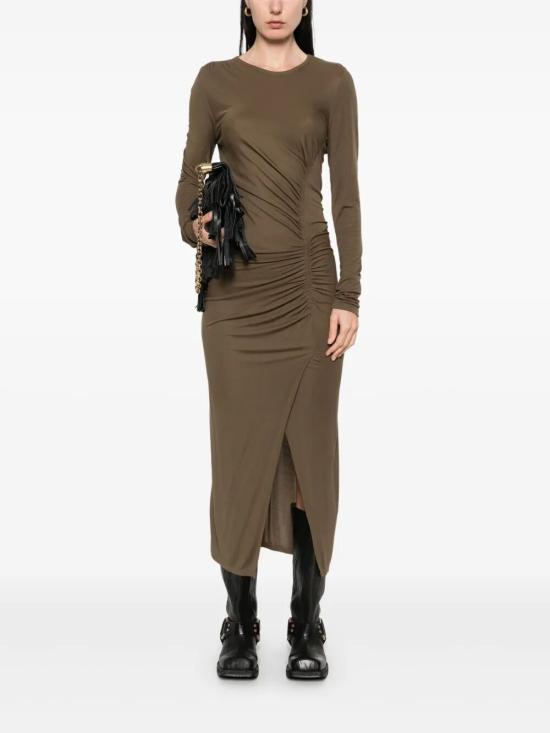 25FW 이자벨마랑에뚜왈 롱 원피스 RO0349FB C3K01E 67KI KHAKI - ISABEL MARANT ETOILE