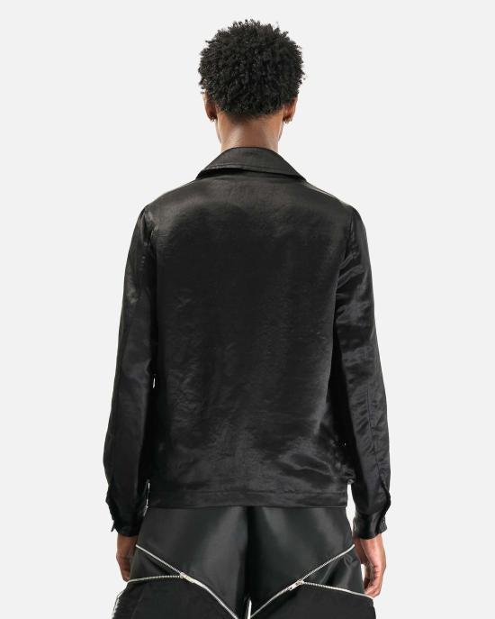  꼼데가르송 가죽 자켓 Comme Des Garçons 폴리에스테르 태피터 프릴 안감 재킷 - COMME DES GARCONS