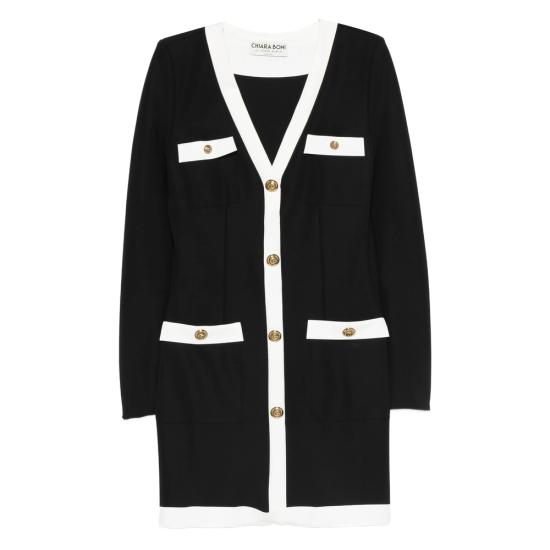 25FW 키아라보니 점프수트 TOLUKE BIC 37070 BLACK WHITE