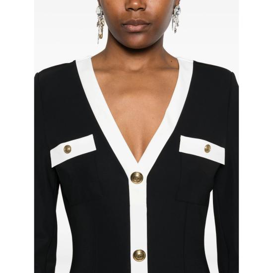 25FW 키아라보니 점프수트 TOLUKE BIC 37070 BLACK WHITE - CHIARA BONI