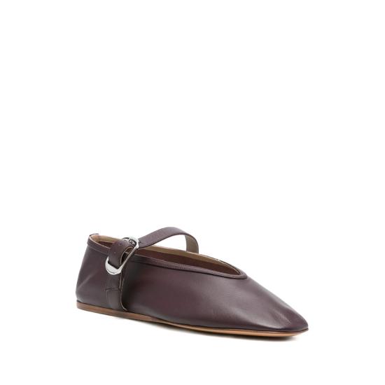 25FW 르 몽드 베릴 플랫 슈즈 STE LEA PLU STELLA PLUM RED - LE MONDE BERYL