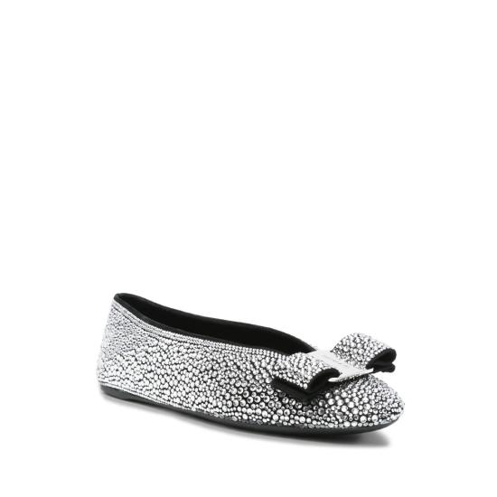 25FW 살바토레 페라가모 플랫 슈즈 01K583 0785487 1C NERO BLACK WHITE - SALVATORE FERRAGAMO