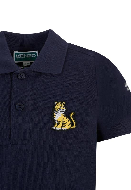 25SS [키즈] 겐조 폴로 셔츠 K61168 848 BLUE - KENZO