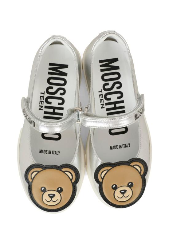 25FW [키즈] 모스키노 플랫 슈즈 81903 VAR1 SILVER - MOSCHINO