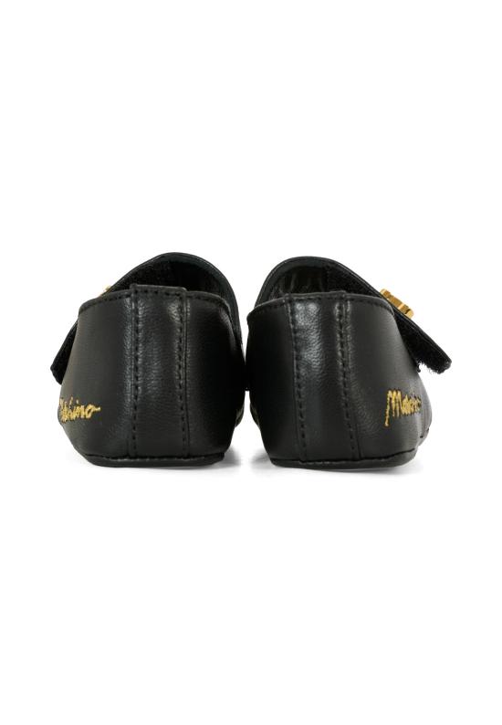 25FW [키즈] 모스키노 플랫 슈즈 81822 VAR1 BLACK - MOSCHINO