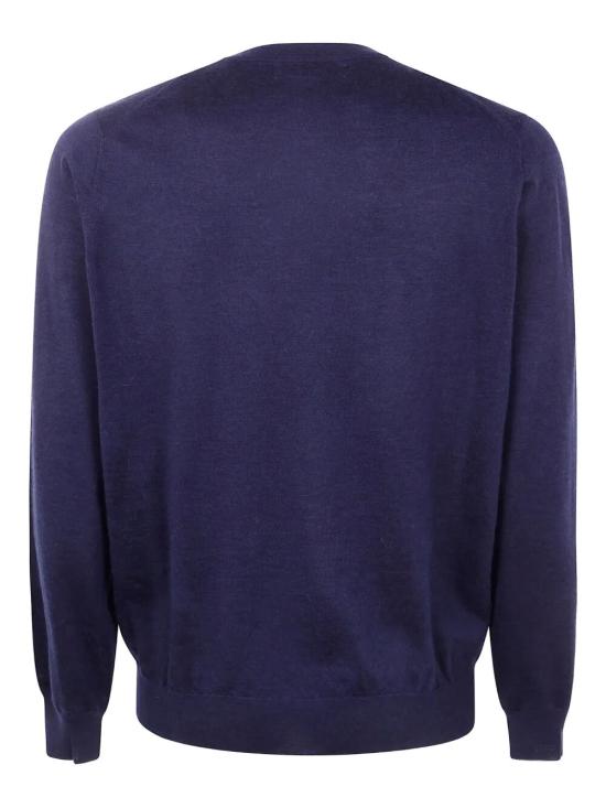 25FW 브루넬로 쿠치넬리 캐시미어 실크 스웨터 M2300100 097 CA058 MARINE DARK GREY - BRUNELLO CUCINELLI