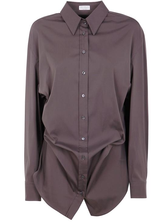 25FW 브루넬로 쿠치넬리 셔츠 M0091ND806 C8705 BROWN