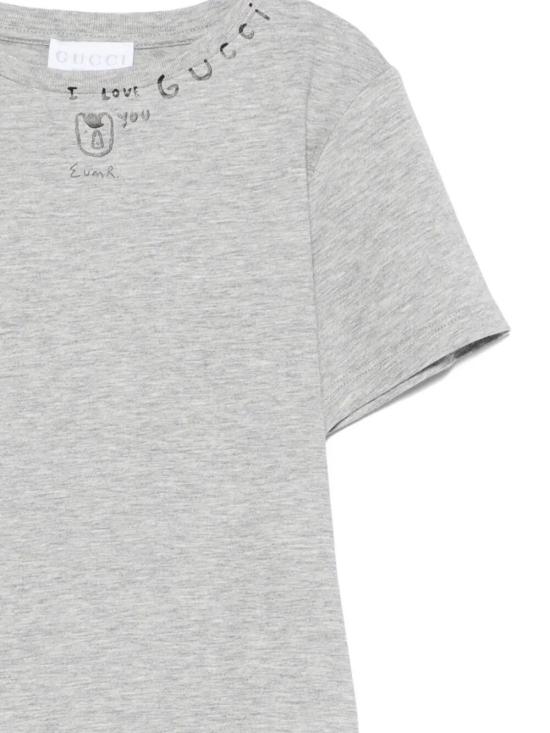 25FW [키즈] 구찌 티셔츠 547559 XJHFC 1183 LIGHT GREY MELANGE MIX - GUCCI