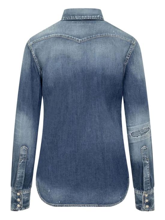 25FW 디스퀘어드2 셔츠 S75DL0919 S30341 470 NAVY BLUE - DSQUARED2