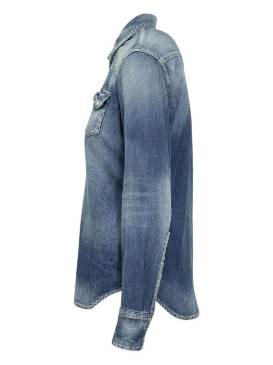 25FW 디스퀘어드2 셔츠 S75DL0919 S30341 470 NAVY BLUE - DSQUARED2