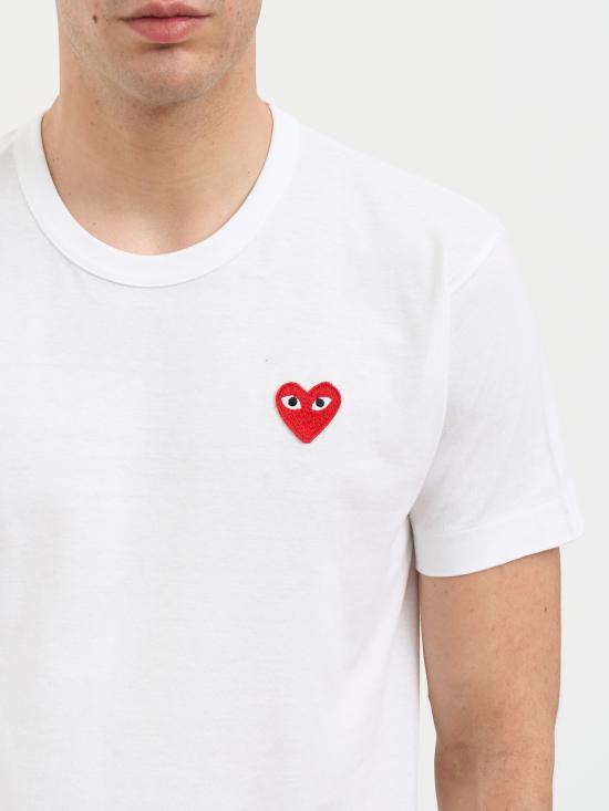 26SS 꼼데가르송 반팔 티셔츠 LAXT034051 White - COMME DES GARCONS