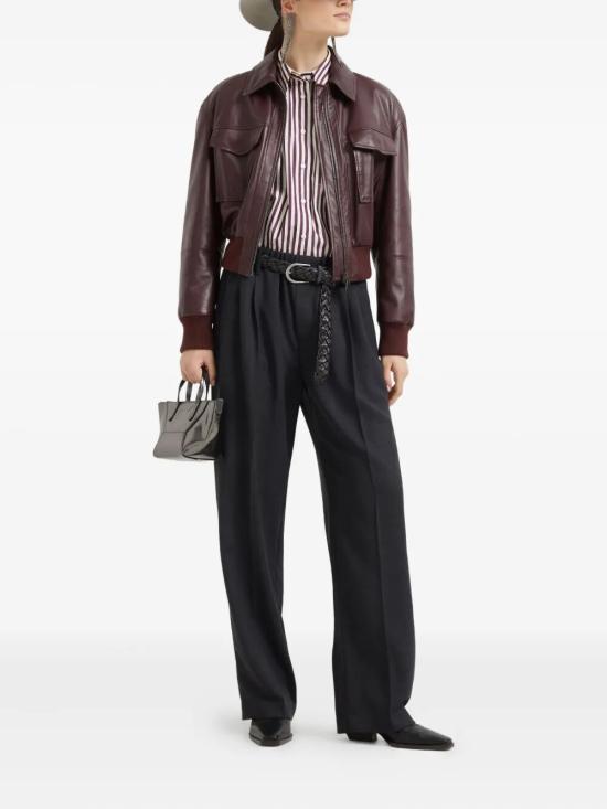 25FW 브루넬로 쿠치넬리 스트레이트 팬츠 MG507P8983 C002 ANTHRACITE - BRUNELLO CUCINELLI