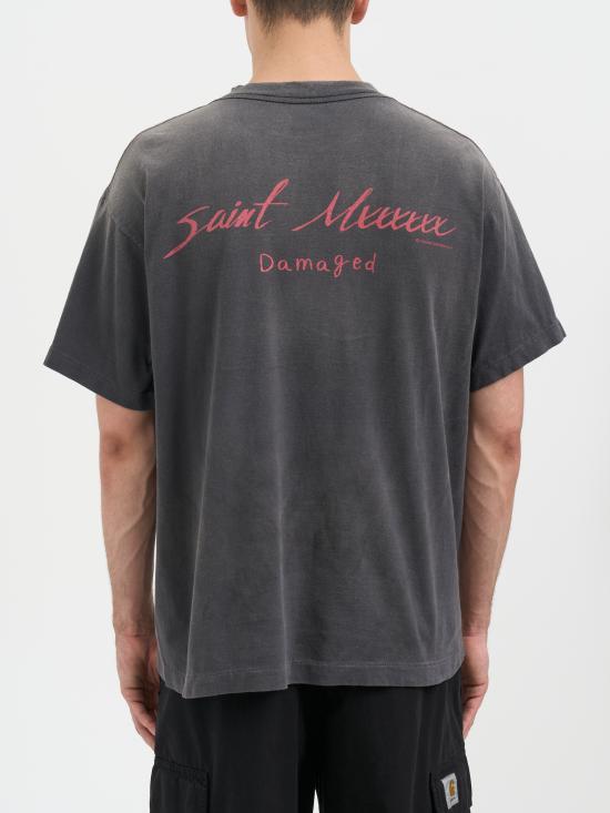 26SS 세인트 미카엘 반팔 티셔츠 LSMHR80000017 Black - SAINT MXXXXXX