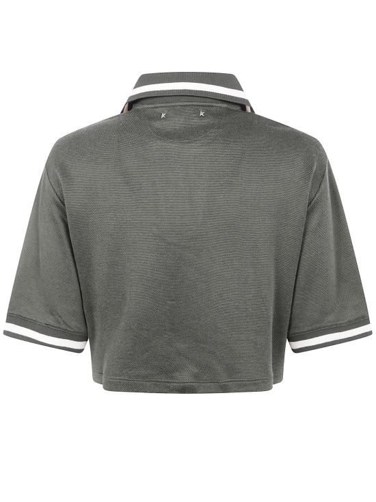 25FW 골든구스 폴로 티셔츠 GWP02468 P002120 35547 35547 GRAPE LEAF - GOLDEN GOOSE