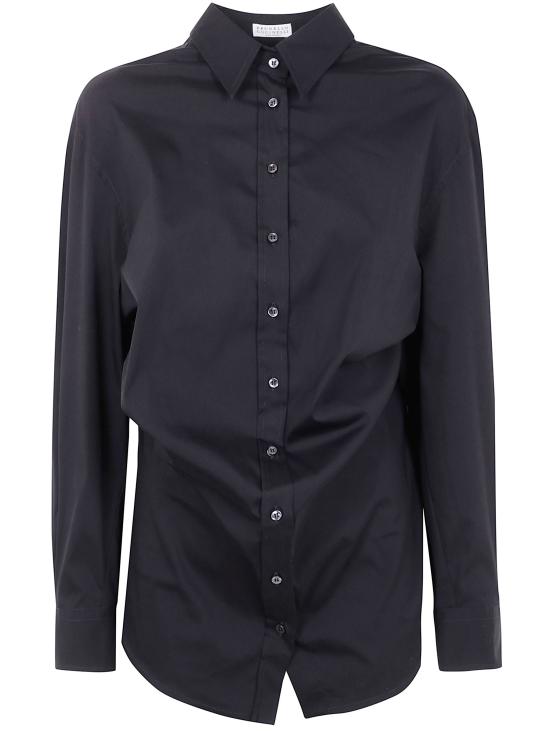 25FW 브루넬로 쿠치넬리 셔츠 M0091ND806 C101 BLACK